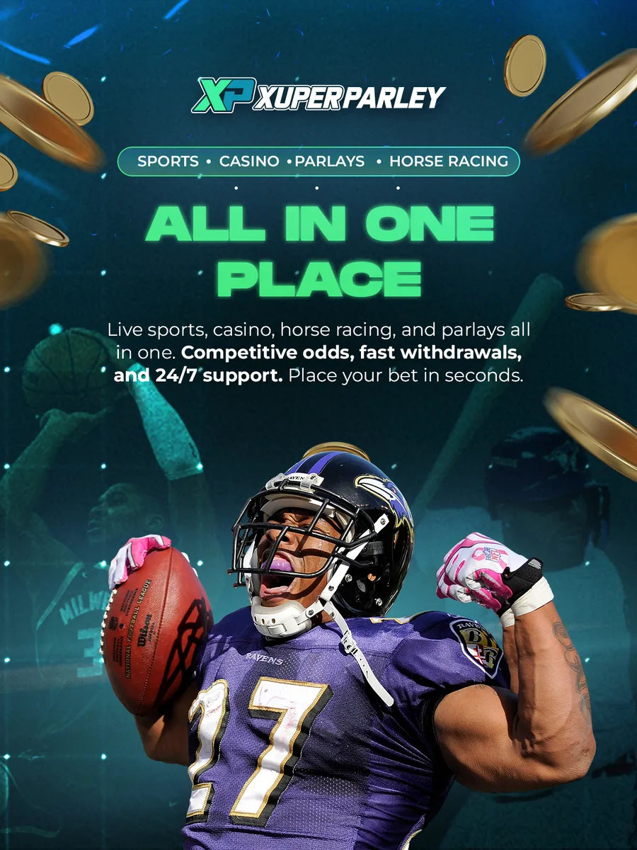 XUPERPARLEY: all in one place. Live sports, casino, horse racing and parlays with competitive odds, fast withdrawals and 24/7 support.